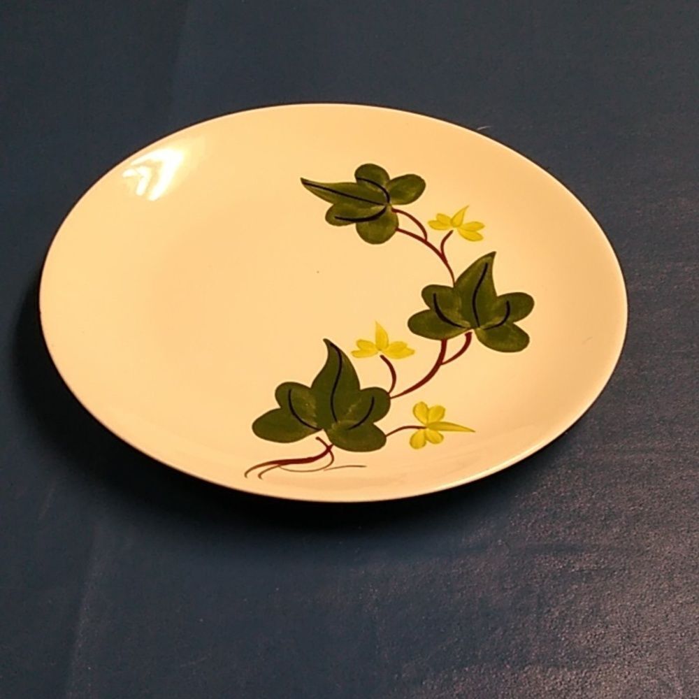 Vintage Baltic Ivy Blue Ridge Southern Pottery Hand Painted Plate/platter